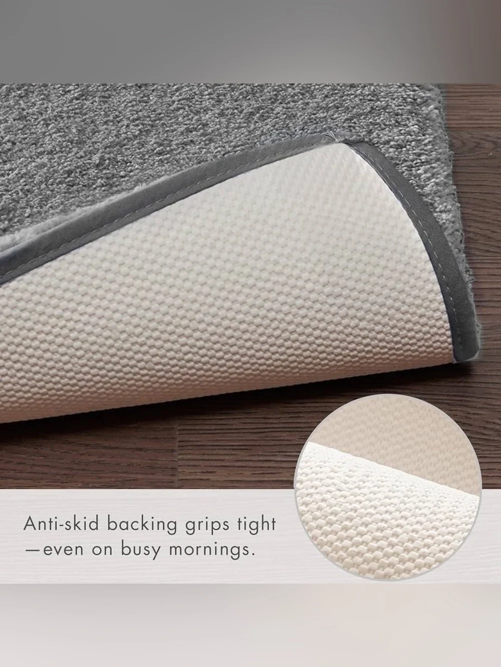 Madison Park Marshmallow Super Soft Toilet Rug, Contour, Grey